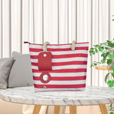 Maxbell Wine Carrier Zipper Closure Lady Wine Cooler Bag for Outdoor Dinner Camping Red