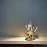 Maxbell Gothic Skull Knife Holder Convenient Knife Block for Kitchen Party Household