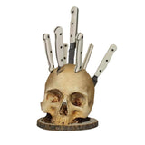 Maxbell Gothic Skull Knife Holder Convenient Knife Block for Kitchen Party Household