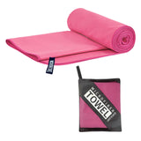 Maxbell Quick Drying Towel Fast Drying Travel Towel for Camping Outdoor Workout Rose Red