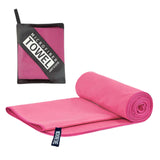 Maxbell Quick Drying Towel Fast Drying Travel Towel for Camping Outdoor Workout Rose Red