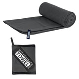 Maxbell Quick Drying Towel Fast Drying Travel Towel for Camping Outdoor Workout Dark Gray