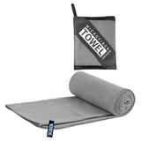 Maxbell Quick Drying Towel Fast Drying Travel Towel for Camping Outdoor Workout Gray