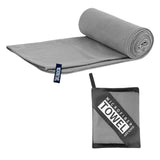 Maxbell Quick Drying Towel Fast Drying Travel Towel for Camping Outdoor Workout Gray