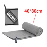 Maxbell Quick Drying Towel Fast Drying Travel Towel for Camping Outdoor Workout Gray
