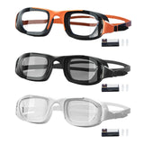 Maxbell Swimming Goggles Lightweight Clear Vision Anti Fog Professional Swim Eyewear orange and black