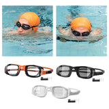 Maxbell Swimming Goggles Lightweight Clear Vision Anti Fog Professional Swim Eyewear orange and black