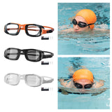 Maxbell Swimming Goggles Lightweight Clear Vision Anti Fog Professional Swim Eyewear orange and black