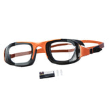 Maxbell Swimming Goggles Lightweight Clear Vision Anti Fog Professional Swim Eyewear orange and black