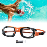 Maxbell Swimming Goggles Lightweight Clear Vision Anti Fog Professional Swim Eyewear orange and black