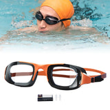 Maxbell Swimming Goggles Lightweight Clear Vision Anti Fog Professional Swim Eyewear orange and black