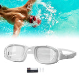 Maxbell Swimming Goggles Lightweight Clear Vision Anti Fog Professional Swim Eyewear white