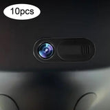 Maxbell 10Pcs Camera Cover Webcam Covers Thin Blocker Slide for Tesla Model Y/Model3 Black