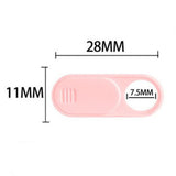 Maxbell 10Pcs Camera Cover Webcam Covers Thin Blocker Slide for Tesla Model Y/Model3 Pink