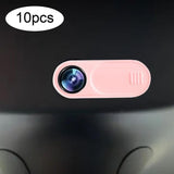 Maxbell 10Pcs Camera Cover Webcam Covers Thin Blocker Slide for Tesla Model Y/Model3 Pink