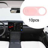 Maxbell 10Pcs Camera Cover Webcam Covers Thin Blocker Slide for Tesla Model Y/Model3 Pink