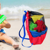 Maxbell Beach Mesh Bag Tote Storage Bag Beach Toy Bag for Shell Swimming Accessories