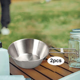 Maxbell 2Pcs Camping Bowl Lightweight Utensil Camp Travel Mug for Picnic BBQ Cooking