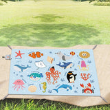 Maxbell Outdoor Picnic Blanket Multipurpose Tent Pad Beach Mat for Yard Grass Garden 145x100cm