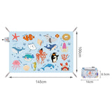 Maxbell Outdoor Picnic Blanket Multipurpose Tent Pad Beach Mat for Yard Grass Garden 145x100cm