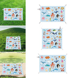 Maxbell Outdoor Picnic Blanket Multipurpose Tent Pad Beach Mat for Yard Grass Garden 145x100cm