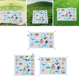 Maxbell Outdoor Picnic Blanket Multipurpose Tent Pad Beach Mat for Yard Grass Garden 145x100cm