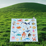 Maxbell Outdoor Picnic Blanket Multipurpose Tent Pad Beach Mat for Yard Grass Garden 220x210cm