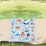 Maxbell Outdoor Picnic Blanket Multipurpose Tent Pad Beach Mat for Yard Grass Garden 220x210cm