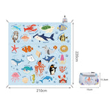 Maxbell Outdoor Picnic Blanket Multipurpose Tent Pad Beach Mat for Yard Grass Garden 220x210cm