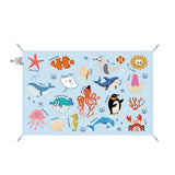 Maxbell Outdoor Picnic Blanket Multipurpose Tent Pad Beach Mat for Yard Grass Garden 210x145cm