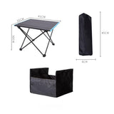 Maxbell Folding Camping Table with Carrying Bag Beach Table for Outdoor Backyard 30cmx35cmx40cm