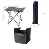 Maxbell Folding Camping Table with Carrying Bag Beach Table for Outdoor Backyard 56cmx40.5cmx46.5cm