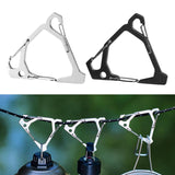 Maxbell Triangle Hanger Hook Portable Tent Light Hanger for Camping Outdoor Survival Black