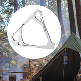 Maxbell Triangle Hanger Hook Portable Tent Light Hanger for Camping Outdoor Survival Argent