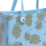 Maxbell Washable Tote Bag Fashion with Hole Waterproof Travel Bag Summer Beach Pouch Blue