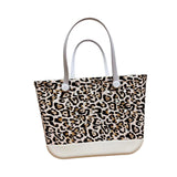 Maxbell Washable Tote Bag Fashion with Hole Waterproof Travel Bag Summer Beach Pouch White Bottom