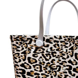 Maxbell Washable Tote Bag Fashion with Hole Waterproof Travel Bag Summer Beach Pouch White Bottom