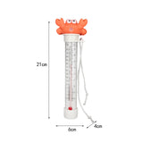 Maxbell Pool Thermometer Temperature Measurement System for Fish Ponds Bath Pond SPA Orange