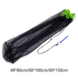 Maxbell Fishing Net Bag Folding Outdoor Carp Fishing with Ground Plug Mesh Baits Bag 40x80cm