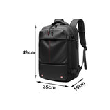 Maxbell Computer Backpack Waterproof Lightweight Multifunctional Rucksack for Hiking Black