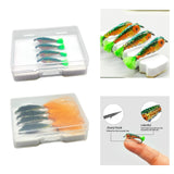 Maxbell 4 Pieces Fly Fishing Flies Lure Set with Hooks for Trout Trout Fishing Lures orange