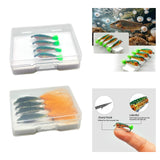 Maxbell 4 Pieces Fly Fishing Flies Lure Set with Hooks for Trout Trout Fishing Lures orange