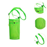 Maxbell Water Bottle Holder Mesh Lightweight for Travel Essentials Sports Travelling Green