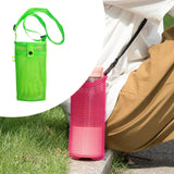 Maxbell Water Bottle Holder Mesh Lightweight for Travel Essentials Sports Travelling Green