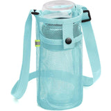 Maxbell Water Bottle Holder Mesh Lightweight for Travel Essentials Sports Travelling Blue