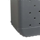 Maxbell 3xHole Bag Waterproof Washable Fashion Open Tote Bag for Shopping Travel Beach Gray