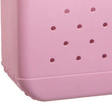 Maxbell 3xHole Bag Waterproof Washable Fashion Open Tote Bag for Shopping Travel Beach Pink