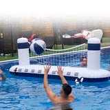 Maxbell Inflatable Pool Volleyball Set Fun Volleyball Net for Children Parent 300cmx75cmx90cm