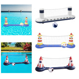 Maxbell Inflatable Pool Volleyball Set Fun Volleyball Net for Children Parent 300cmx75cmx90cm