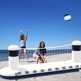 Maxbell Inflatable Pool Volleyball Set Fun Volleyball Net for Children Parent 300cmx75cmx90cm